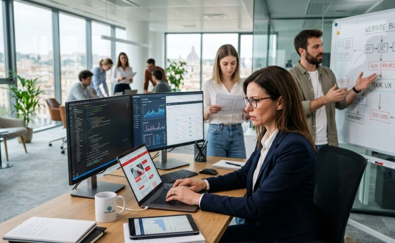Gli errori che fanno sembrare poco professionale un sito web aziendale